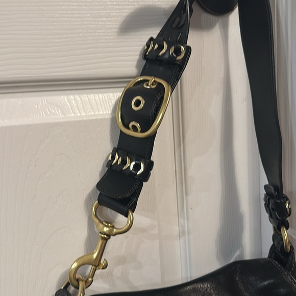 Coach bleecker monogram signature canvas leather shoulder bag with dustbag - Picture 3 of 14